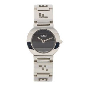 Fendi Silver and Black Wearable Watch